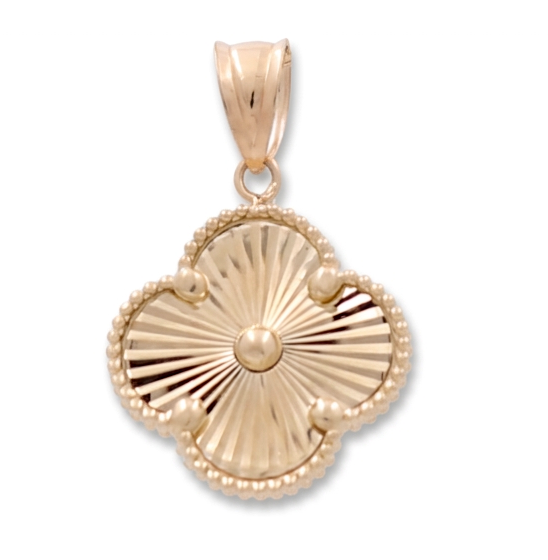 10K Yellow Gold Clover Pendant  / Size: 11MM / Weight: 0.9 GR / CCFPD0CLV