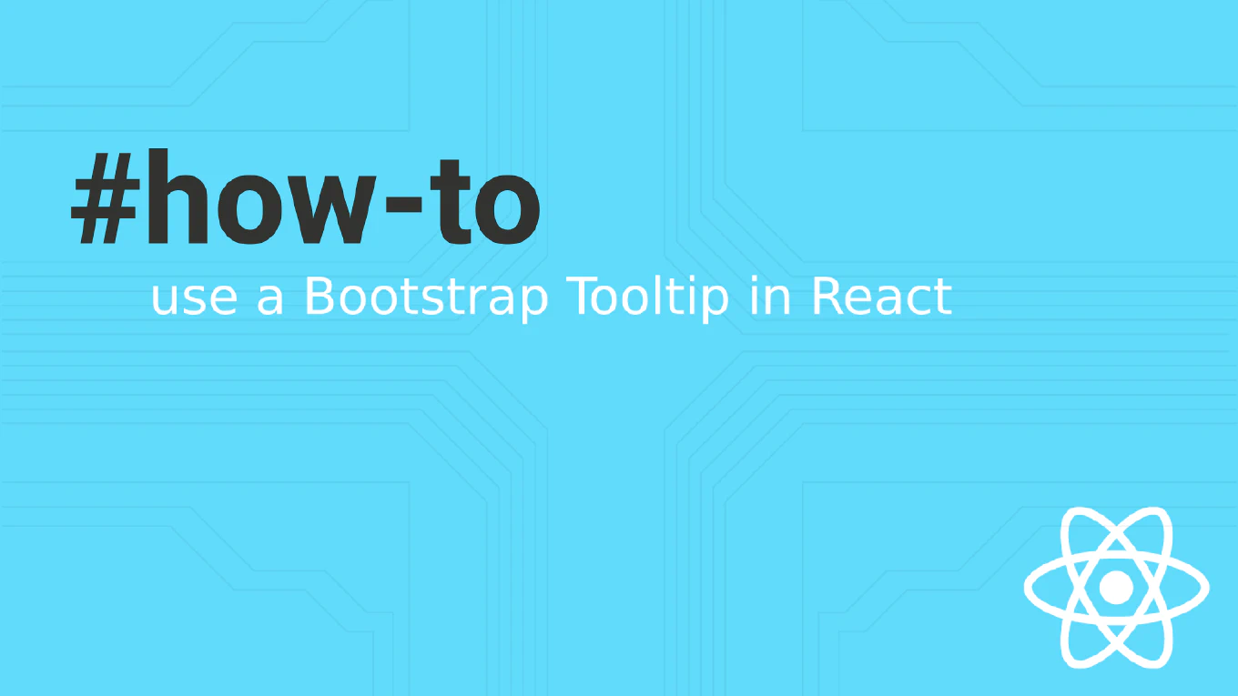 React Bootstrap Tooltip