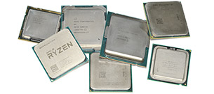 2008-2018 : tests de 62 processeurs et 16 archis Intel et AMD !