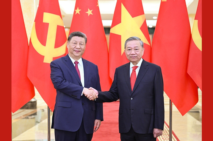 习近平同越共中央总书记苏林举行会谈