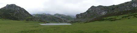 Lago Ercina in damp weather Lago Ercina in damp weather