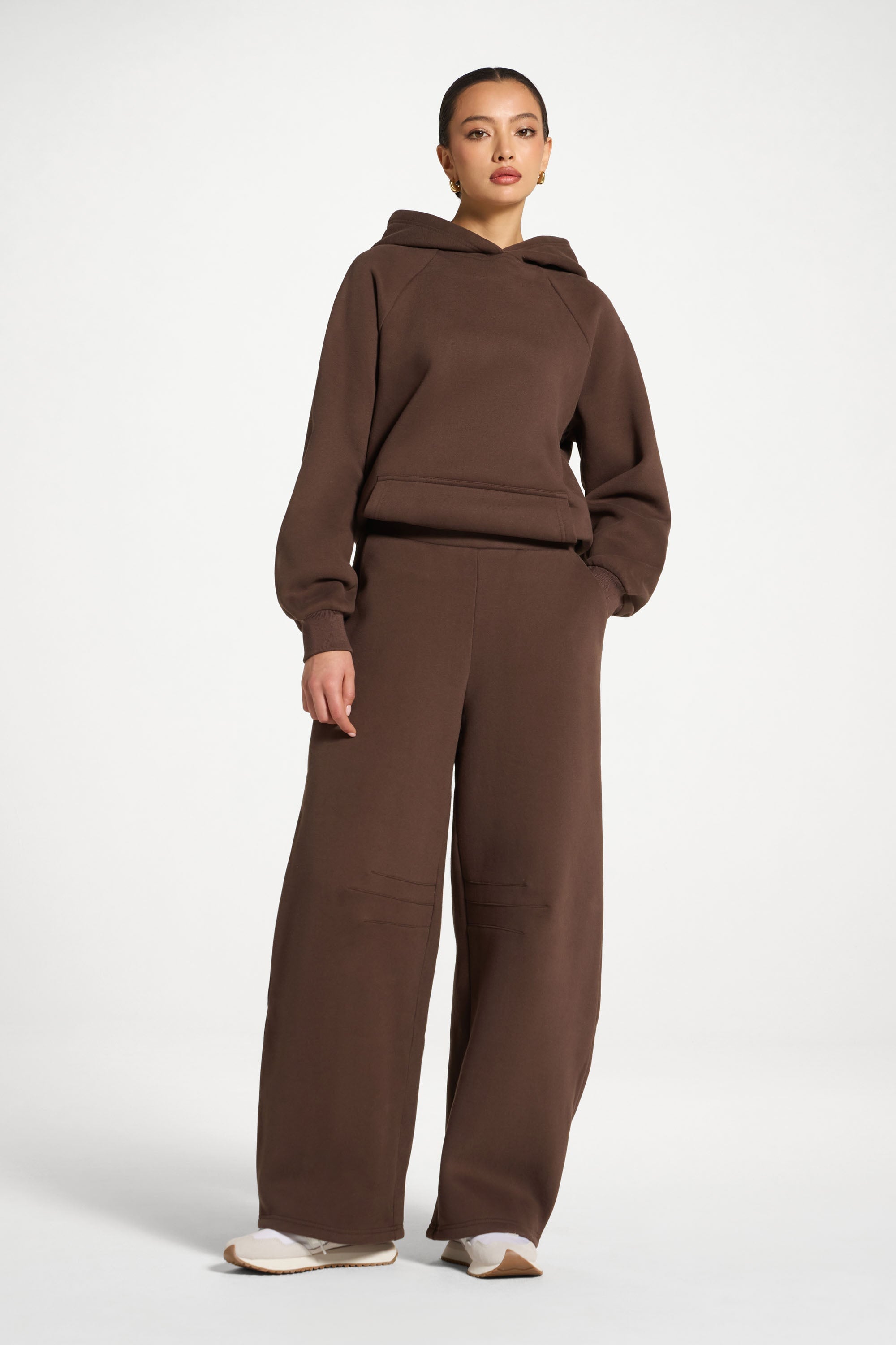 Cotton Barrel Leg Pants - Chocolate Abayas Veiled 