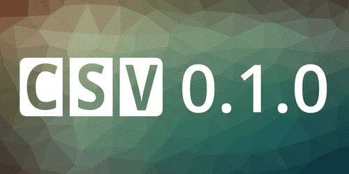 Node CSV version 0.1 and future developments Node CSV version 0.1 and future developments