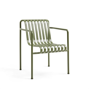 HAY Palissade Dining Chair with Armrests Olive