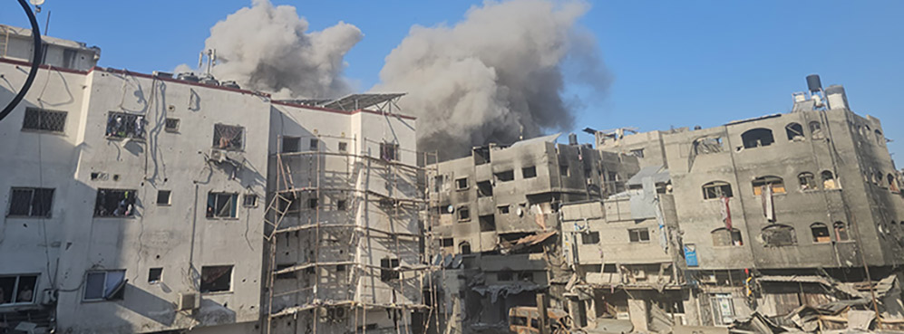 Kamal Adwan Hospital out of service following a raid yesterday and repeated attacks since October