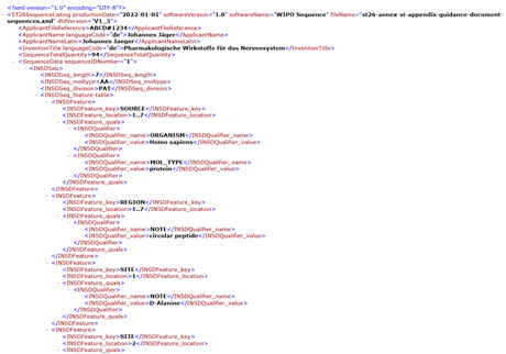 Screenshot from the European Patent Register