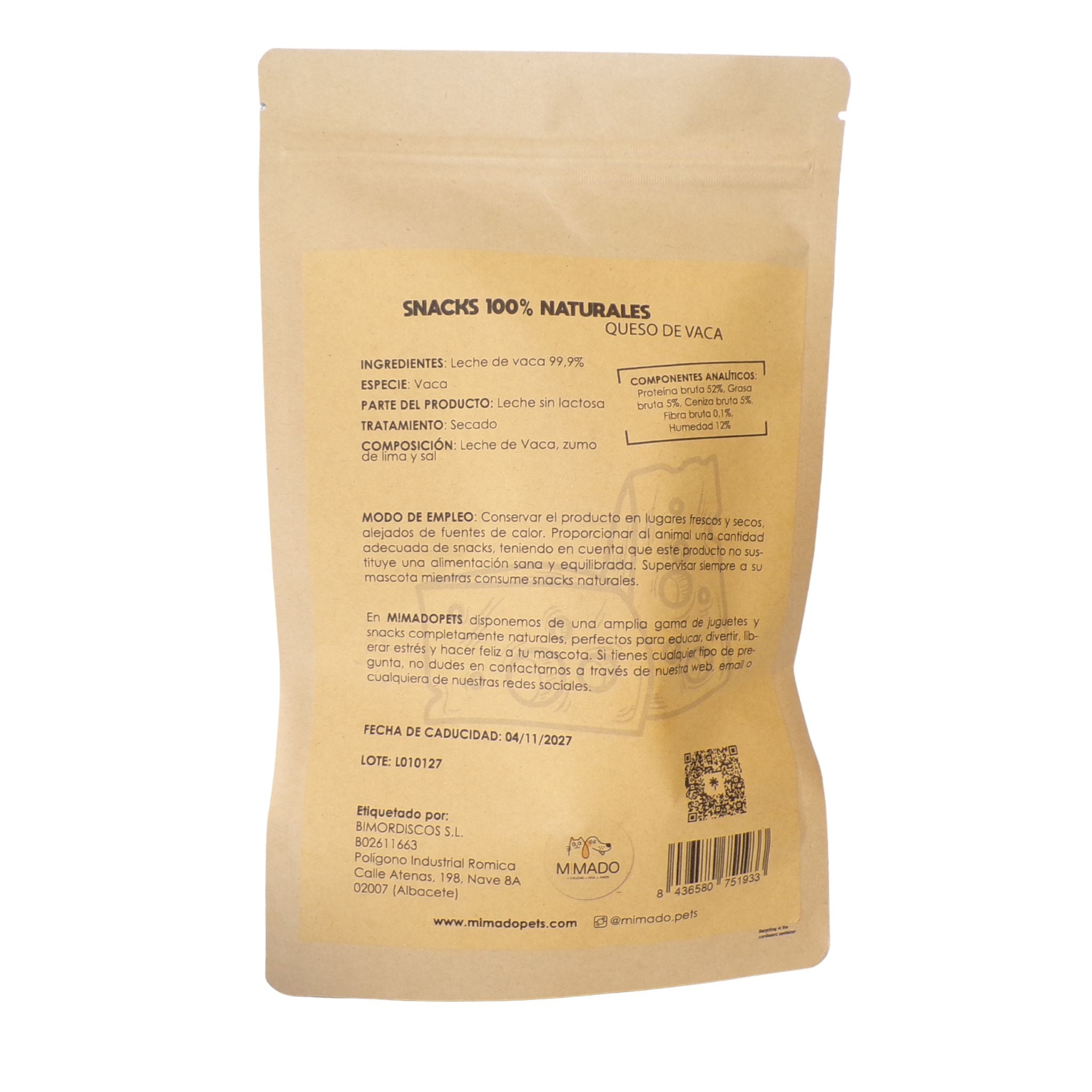 Barrita de Queso del Himalaya - Snack Natural Rico en Calcio para Perros y Gatos