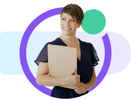 a person holding a clipboard