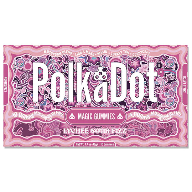 POLKADOT Lychee Sour Fizz Gummies 10000mg