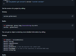Gradle Git Version Screenshot 1