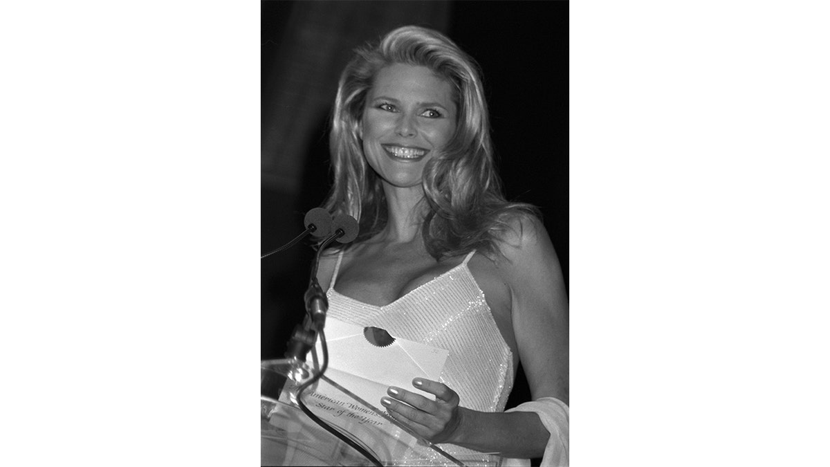 Christie Brinkley smiles