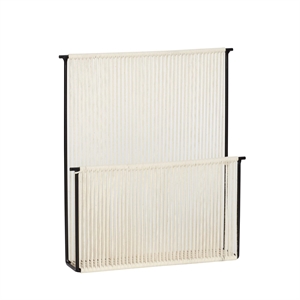Hübsch String Wall Zeitschriftenhalter Schwarz/ Weiß