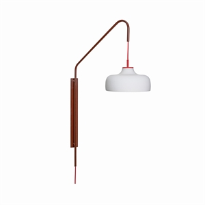 Hübsch Current Wandlampe Rot/Kastanienbraun