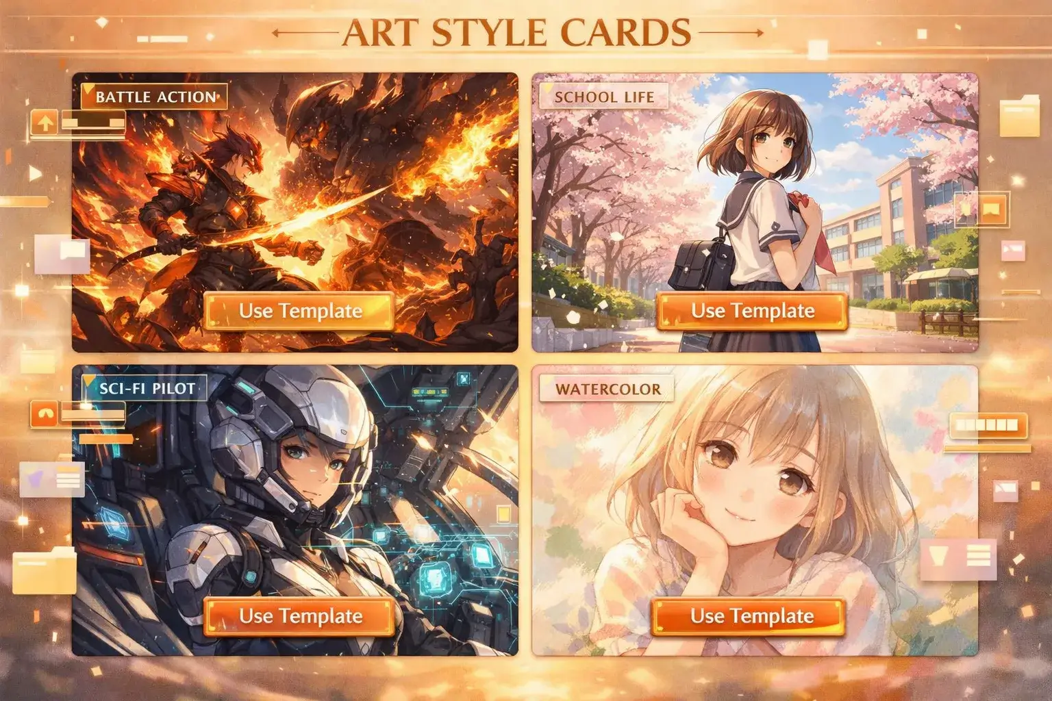 Template Gallery: Your Shortcut to Pro-Level AI Anime Art