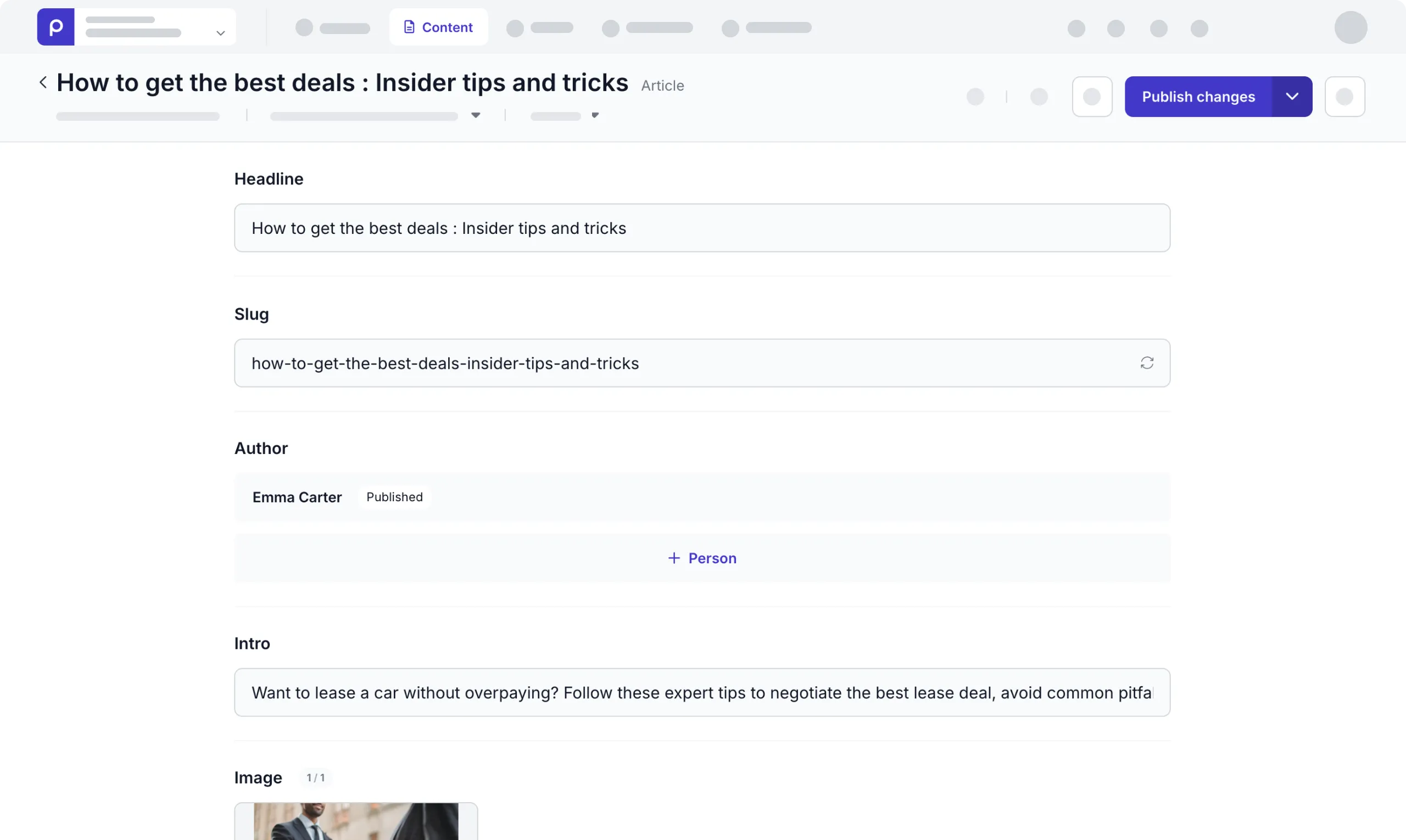 create article