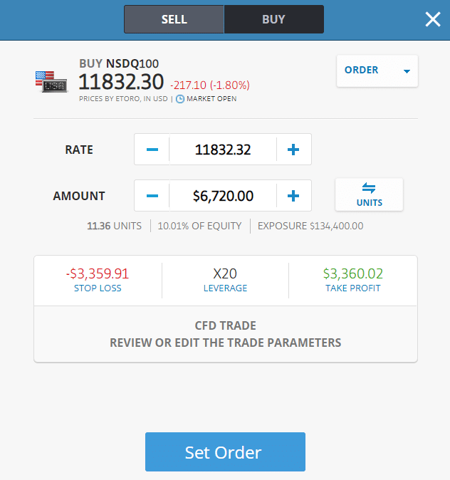 размещение сделки на платформе etoro