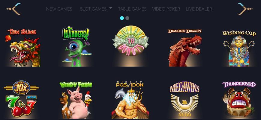 Dendera Casino Games