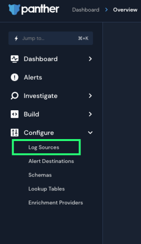 Panther Log Sources