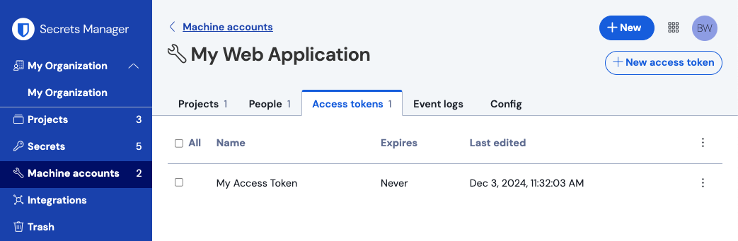 Inside a machine account