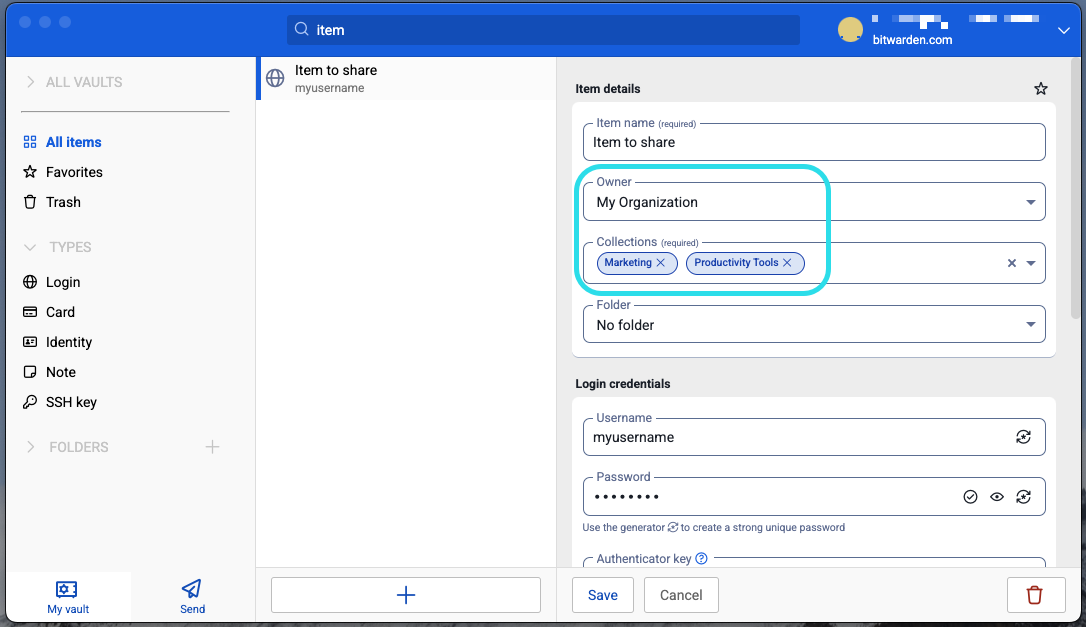 Share while editing on desktop
