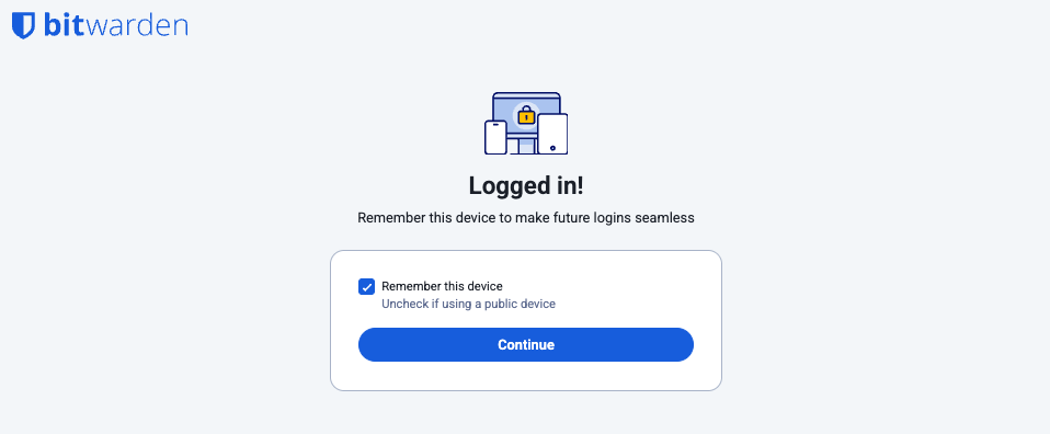 First trusted device