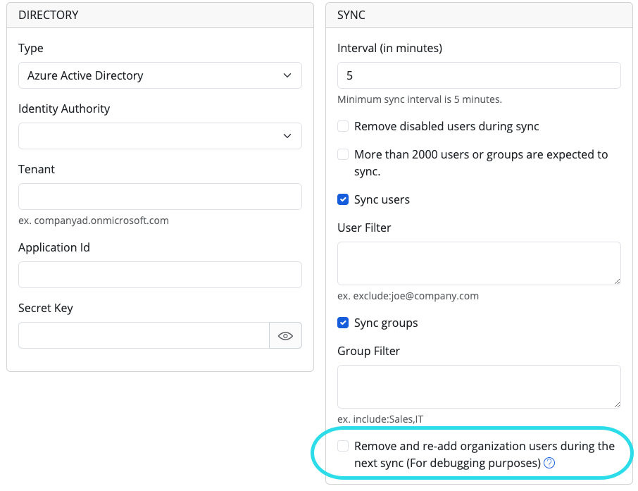 Remove and re-add users during next sync