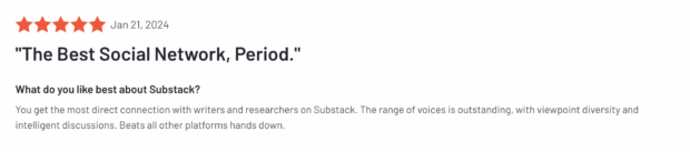 substack G2 review