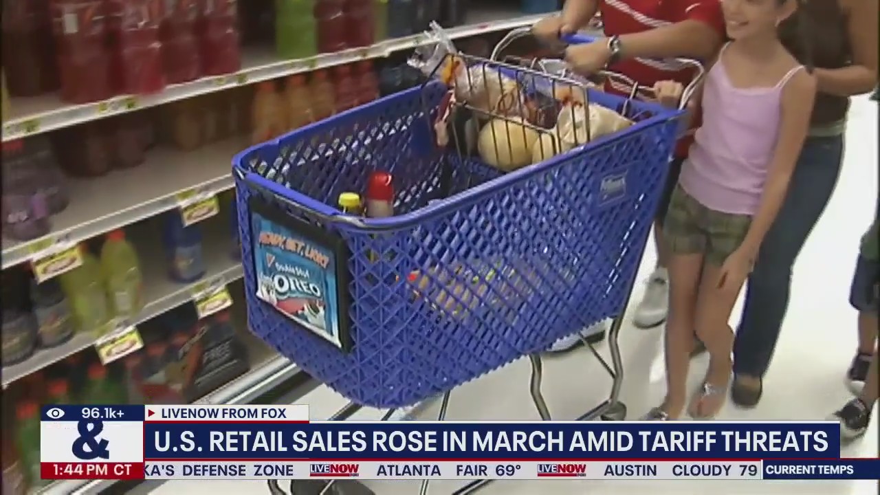 Consumers spending rises in March ahead of tariffs