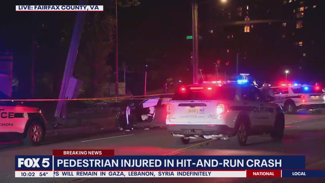 Pedestrian seriously injured in hit-and-run crash in Fairfax County