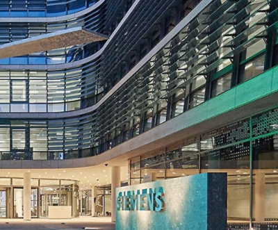 A building with a sign on the front.