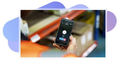 A mobile phone displaying a Teams call.
