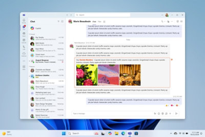 A Teams window open on a computer screen