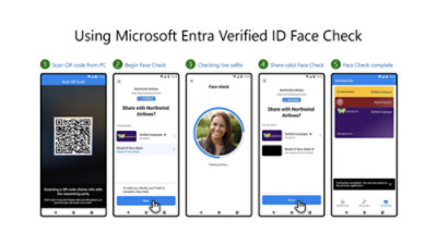Procedura dettagliata per l'uso di Microsoft Entra Verified ID Face Check: analisi del codice a matrice, verifica dell'identità con una verifica facciale
