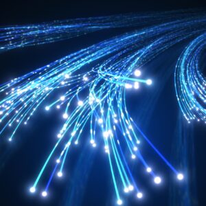 Illustration of fiber Internet cables