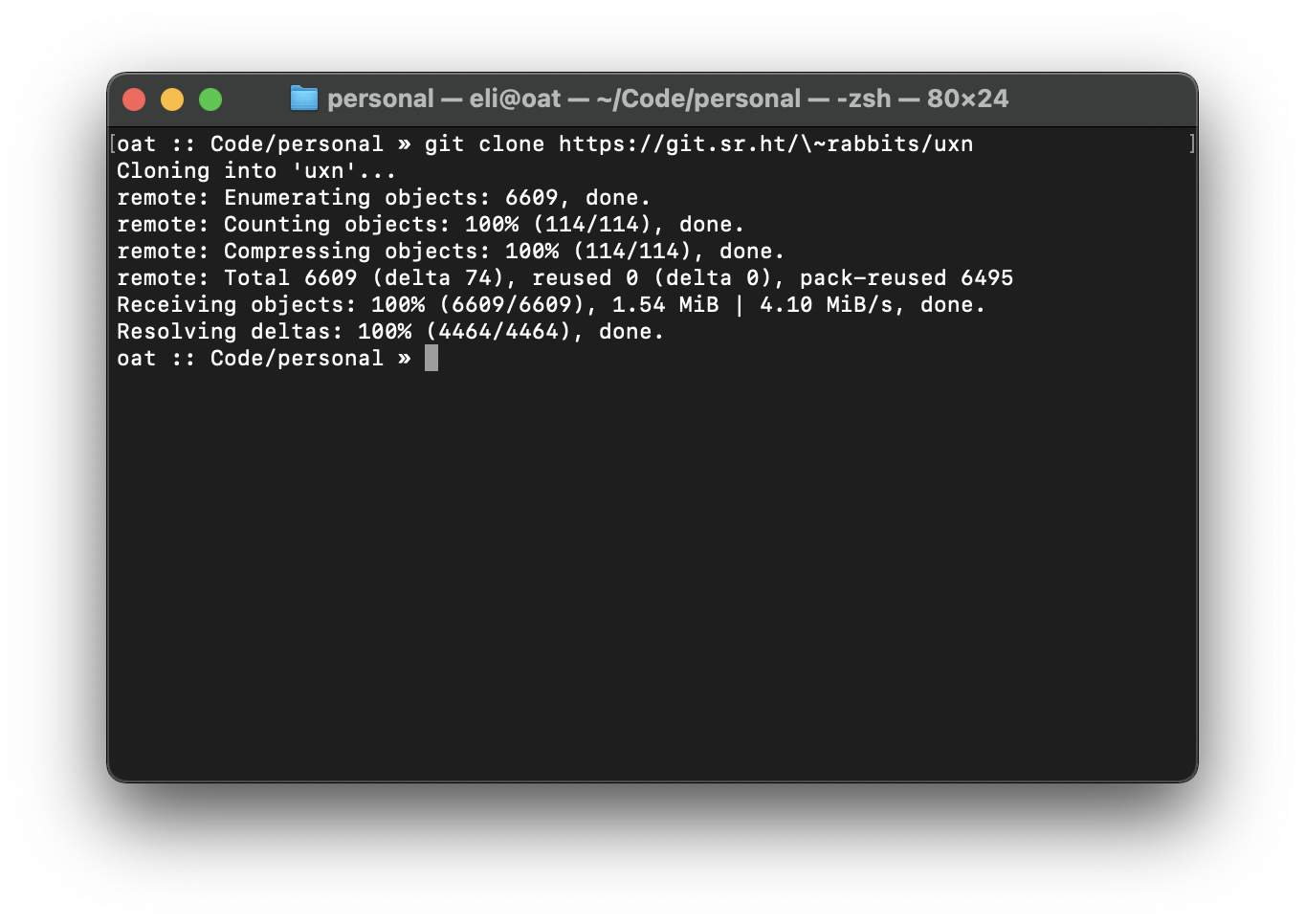 Cloneing uxn’s output
