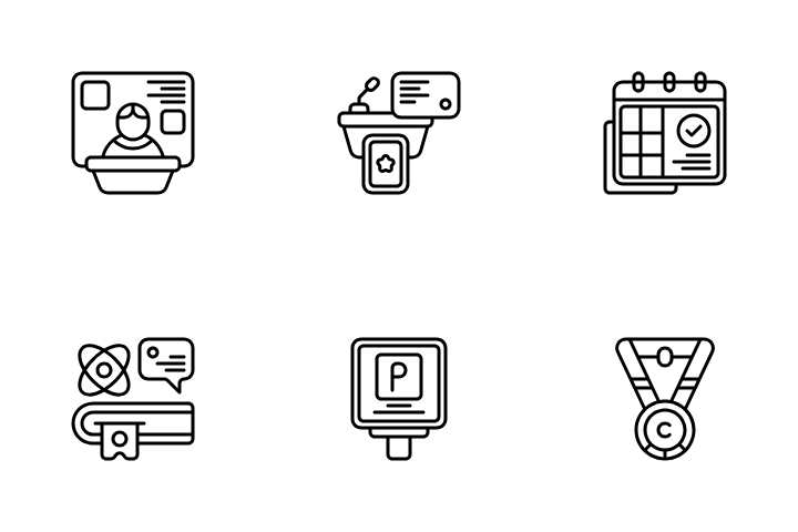 Faculdade Pacote de Ícones