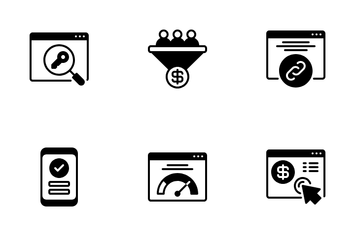 SEO 및 마케팅 아이콘 팩