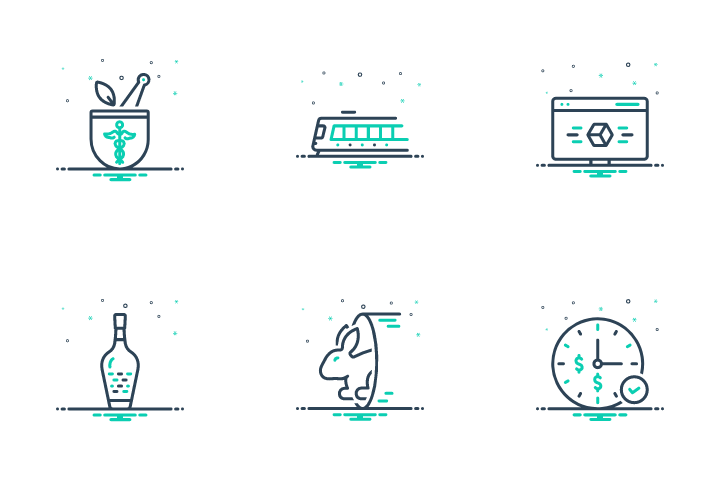 Verschiedenes Symbolpack