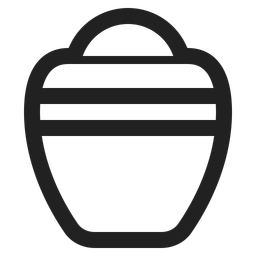 Free Urna Alto Contraste Ícone