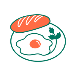 Free Huevo Con El Lado Soleado Hacia Arriba Huevo Y Pan Huevo Y Pan Con El Lado Soleado Hacia Arriba Icono