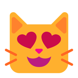 Free Katze Mit Herzaugen Symbol