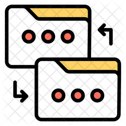 フォルダ転送、フォルダ交換、ドキュメント転送 アイコン