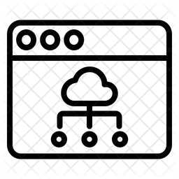 클라우드 웹 웹 페이지 아이콘