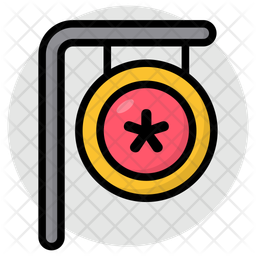 의료판 간판 안내판 아이콘