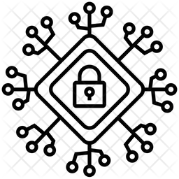 사이버 보안 네트워크 보호 암호화 아이콘