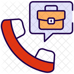 면접 전화 직원 면접 아이콘