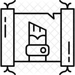 서예 레터링 필기 아이콘