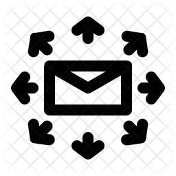 電子メール、メッセージ、メールの送信 アイコン