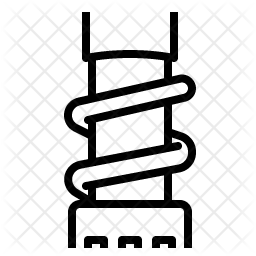 サスペンション、オートバイ、モノクロス アイコン