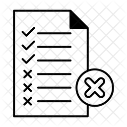 不完全、文書、エラー アイコン